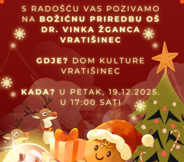 Božićna priredba OŠ Dr. Vinka Žganca Vratišinec