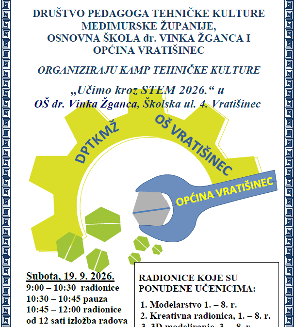 Kamp tehničke kulture “Učimo kroz STEM”